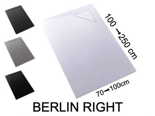 Receveur de douche, evacuation angle droit - BERLIN DROITE 230