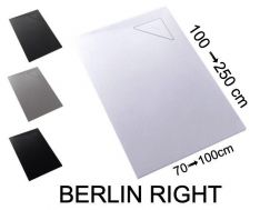 Receveur de douche, evacuation angle droit - BERLIN DROITE 220