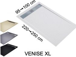 Receveur douche, caniveau, en resine minerale - VENISE XL 240