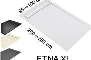Receveur douche grand taille caniveau, resine - ETNA XL COVER 210
