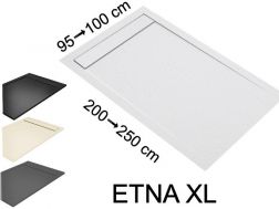Receveur douche grand taille caniveau, resine - ETNA XL COVER 220