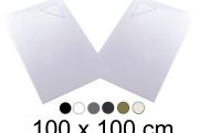 Receveur de douche, 100x100 cm, evacuation angle - BERLIN 100x100
