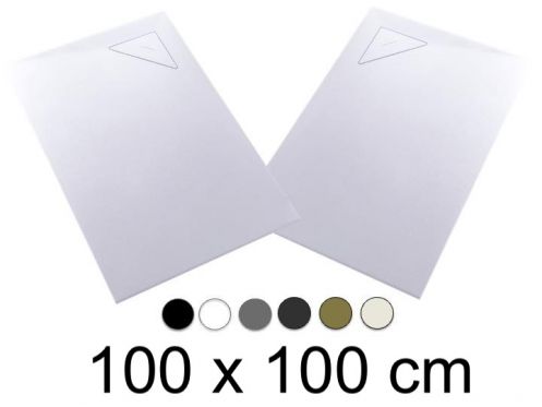 Receveur de douche, 100x100 cm, evacuation angle BERLIN