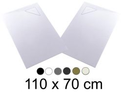 Receveur de douche, 110x70 cm, evacuation angle BERLIN