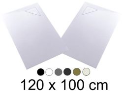 Receveur de douche, 120x100 cm, evacuation angle BERLIN