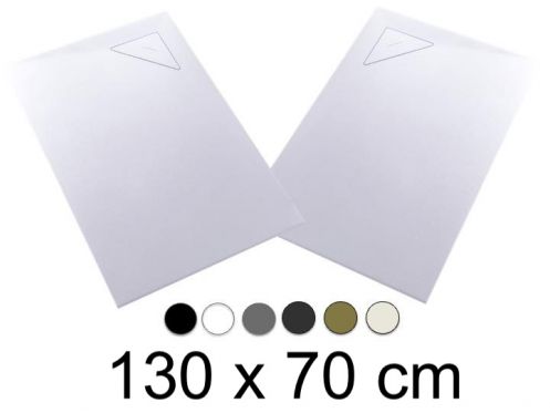 Receveur de douche, 130x70 cm, evacuation angle BERLIN