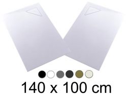 Brodzik, 140x100 cm, odpÅ‚yw kÄ…towy BERLIN