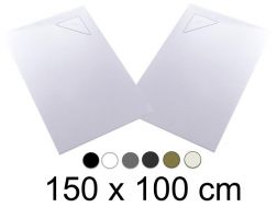 Brodzik, 150x100 cm, odpÅ‚yw kÄ…towy BERLIN