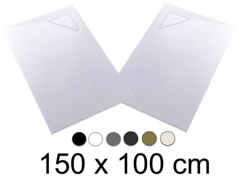 Receveur de douche, 150x100 cm, vacuation angle BERLIN