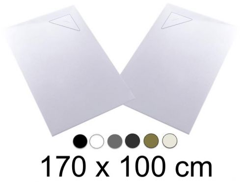 Receveur de douche, 170x100 cm, evacuation angle BERLIN