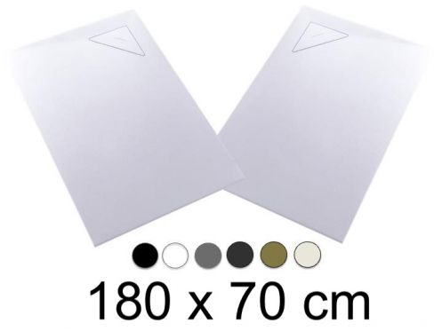 Receveur de douche, 180x70 cm, evacuation angle BERLIN