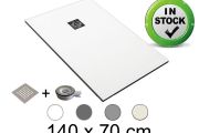 Receveur de douche recoupable 140x70 cm Resine Extra Plat - CHIVA
