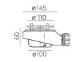 Receveur de douche, 140x80 cm, resine finition Pizarra, recoupable - CHIVA 80x140