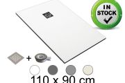 Receveur de douche recoupable 110x90 cm Resine Extra Plat - CHIVA