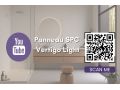 Vertigo Light 60x120 cm - Panneau mural en SPC, finition ciment gris clair
