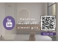 Vertigo Pearl 60x120 cm - Panneau mural en SPC, finition ciment gris