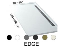Receveur de douche caniveau latéral - EDGE 120