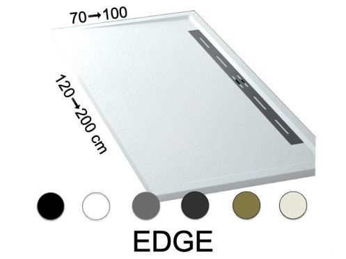 Receveur de douche caniveau latral - EDGE 120