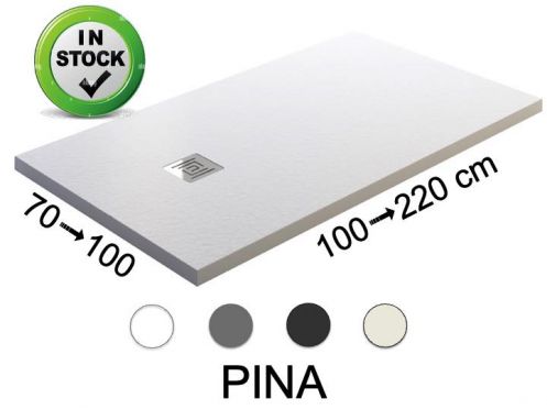 Receveur de douche, resine extra plat anti glissant - PINA