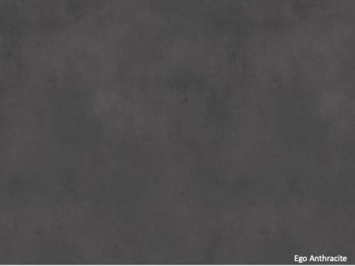 Ego Anthracite 120x280 cm - Panneau mural en SPC, finition ciment poli ultra mate anthracite
