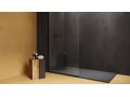 Ego Anthracite 120x280 cm - Panneau mural en SPC, finition ciment poli ultra mate anthracite