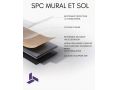 Ego Anthracite 120x280 cm - Panneau mural en SPC, finition ciment poli ultra mate anthracite