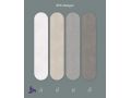 Ego Cream 120x280 cm - Panneau mural en SPC, finition ciment poli ultra mate crme