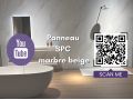 Marble Gold 120x260 cm - Panneau mural en SPC, finition marbre beige