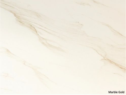 Marble Gold 120x260 cm - SPC vægpanel, beige marmor finish