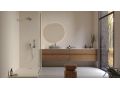 Vertigo Cream 120x260 cm - Panneau mural en SPC, finition ciment crme