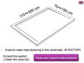 Shower tray with ultra-slim designer drain channel along the length - LONDON SIDE