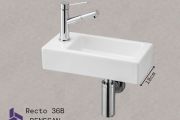 Lave mains Ceramique suspendue | Recto 36-B Benesan