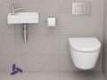 Lave mains Ceramique suspendue 36x18cm| FRANCFORT 36 GAUCHE