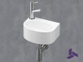 Lave-mains suspendu compact 27,5x19,5 cm | BREME 28 GAUCHE