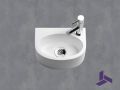Lave-mains suspendu compact 27,5x19,5 cm | BREME 28 DROITE
