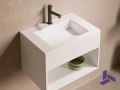 Lave-mains 35x50cm Solid Surface Mini vasque blanc mat design PETIT ARIANNE