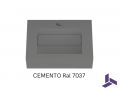 Lave-mains 35x50cm Cemento avec porte-serviette MINI ARIANNE Standard