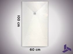 Douchebak 100x60 cm, extra vlak, antislip, VERONE