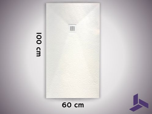 Receveur de douche 100x60 cm extra plat anti-derapant VERONE