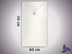 Douchebak 110x60 cm, extra vlak, antislip, VERONE