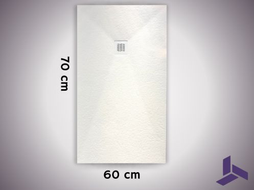 Receveur de douche 80x60 cm extra plat anti-derapant VERONE