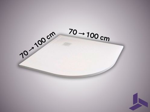 Receveur de douche quart de rond 70x70 cm VERONE ANGULAR 