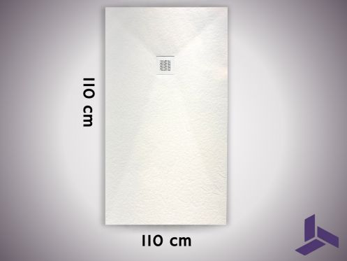 Receveur de douche 110x110 cm extra plat anti-derapant VERONE