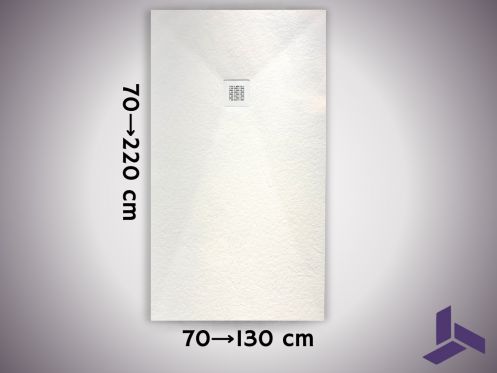 Receveur de douche extra plat 130 cm anti-derapant VERONE