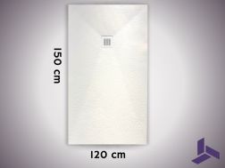 Douchebak 150x120 cm, extra vlak, antislip, VERONE