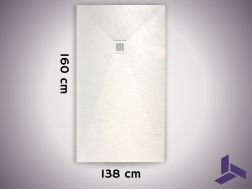 Brodzik prysznicowy 160x138 cm, ekstra pÅ‚aski, antypoÅ›lizgowy, VERONE