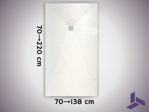 Receveur de douche extra plat 190cm anti-derapant VERONE