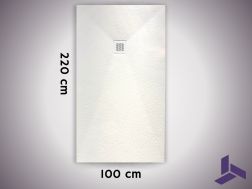 Brusekar 220x100 cm, ekstra fladt, skridsikkert, VERONE