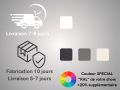 Receveur de douche sur mesure 100x100 cm resine TECNIK