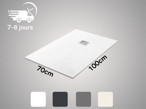 Receveur de douche sur mesure 100x70 cm resine TECNIK